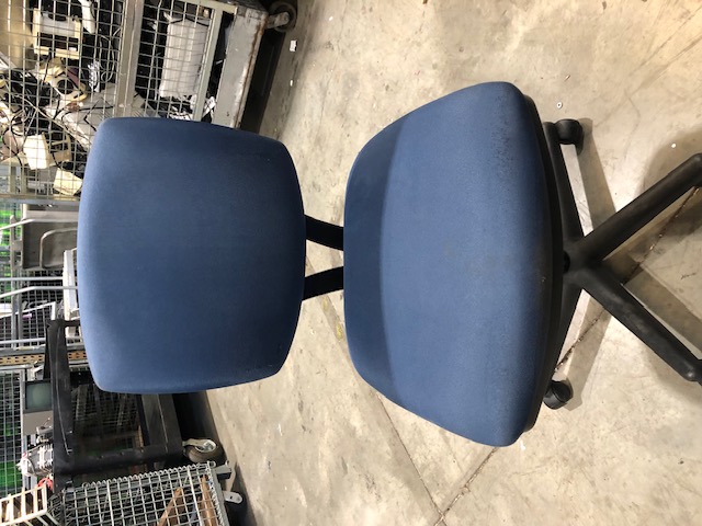 Hon Blue Office Chair with Adjustable Height without Armrests (305130)