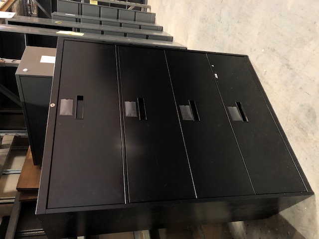 Black Steelcase 4 Level Lateral Filing Cabinet (304331)