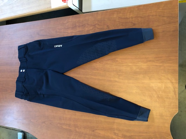 Ariat pro tri-factor knee patch for equitation grip breech - Navy size: 22R (306835)