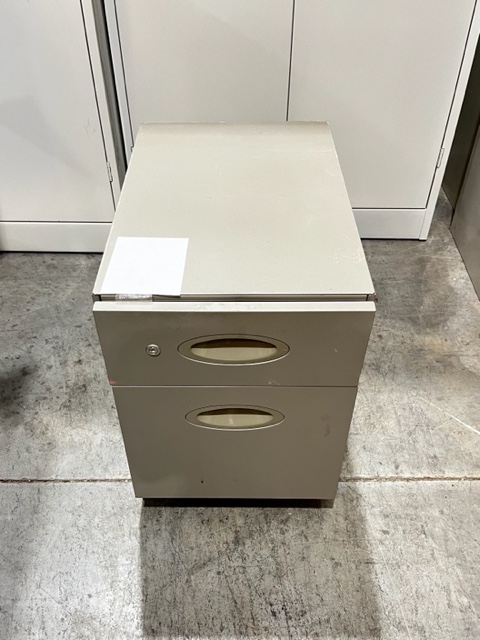 Steelcase 2 Drawer Storage Cabinet In Grey (304531)