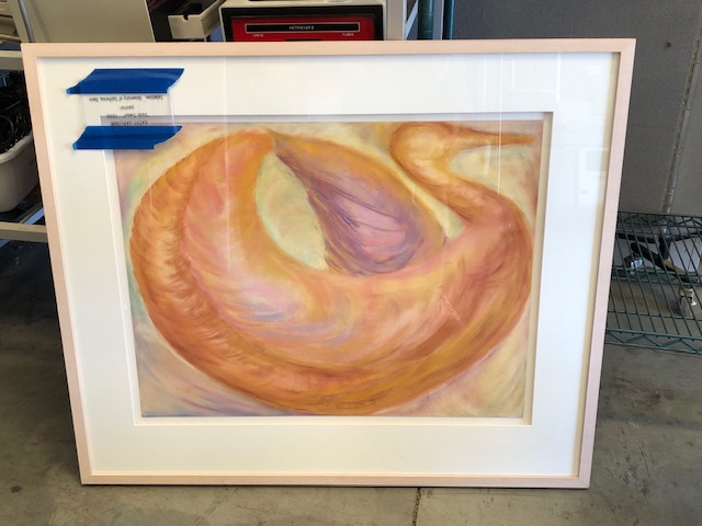 Kathy Carlisle - "Gold Swan" pastel artwork (303308)