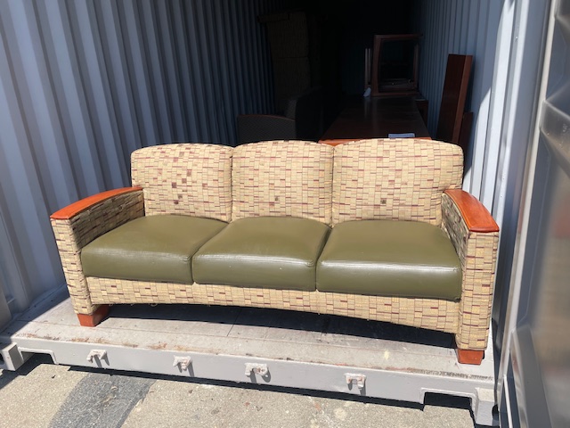 Green Leather Sofa (QTY:3) ($50 EACH) (305454)