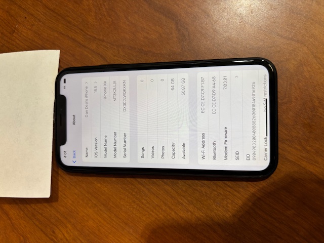 iPhone XR (AT&T Unlocked)(305020)