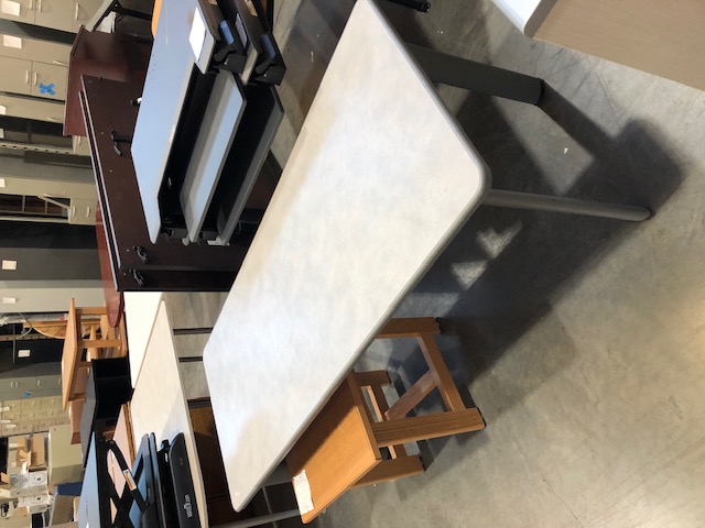 Grey Table with Metal Legs (304879)