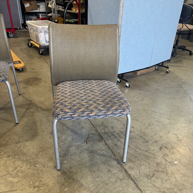 Steelcase Multicolored Patterned Chair without Armrests (305177)