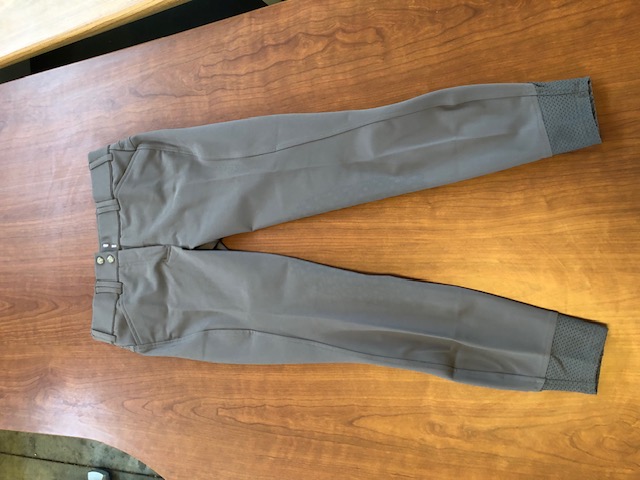 Ariat pro tri-factor grip knee patch breech for equitation - Grey size: 26R (306823)