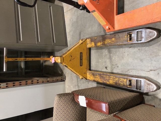 Prime Mover Yellow Pallet Jack P45W48S Max Weight: 4500lbs (305773)