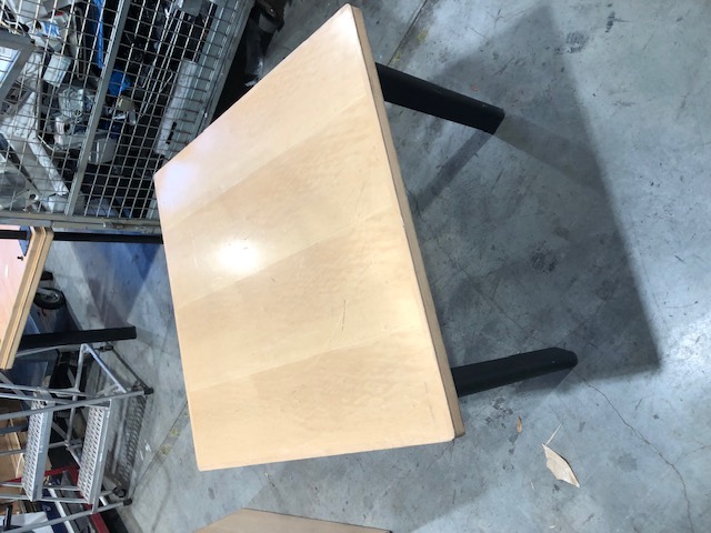 Square Wooden Table with Metal Legs (QTY:2, $40 PER TABLE) (304237)