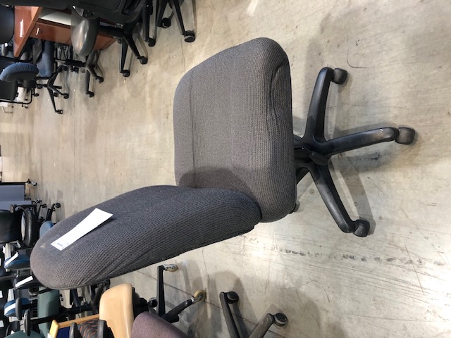 Grey Office Chair Without Armrests & With Height Adjustment - (305111)