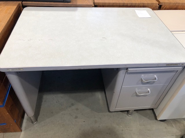 Metal Desk w/ Slide Out & 2 Drawers (304983)
