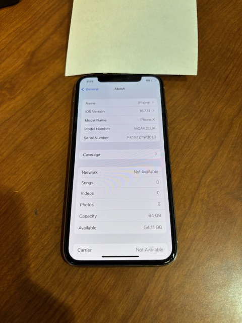 iPhone X (AT&T Unlocked)(305021)