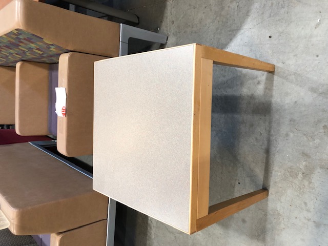 Grey laminate wooden legged table Quantity: 5 (306797)