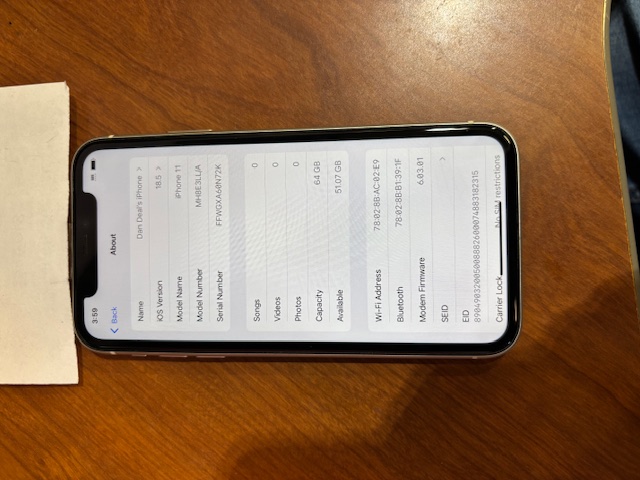 iPhone 11 (AT&T Unlocked)(305018)