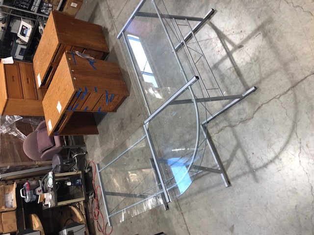 Modern Designs Glass Top Corner Table (304356)