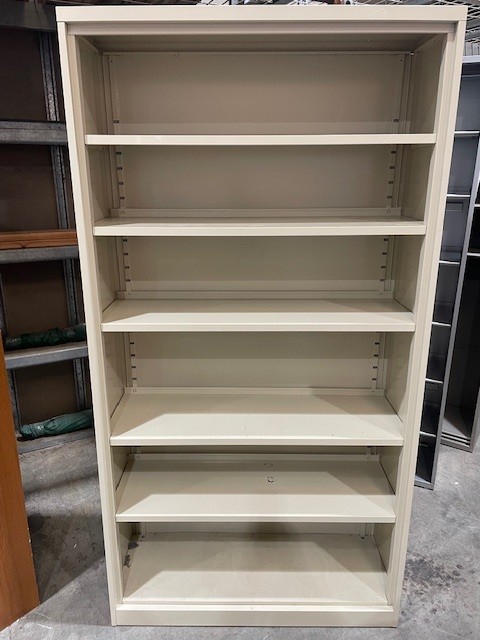 Beige Metal Bookshelf (305796)