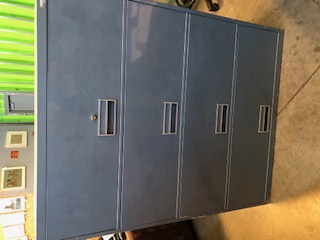 Steelcase Blue Vertical Filing Cabinet with 4 Cabinets (303184)