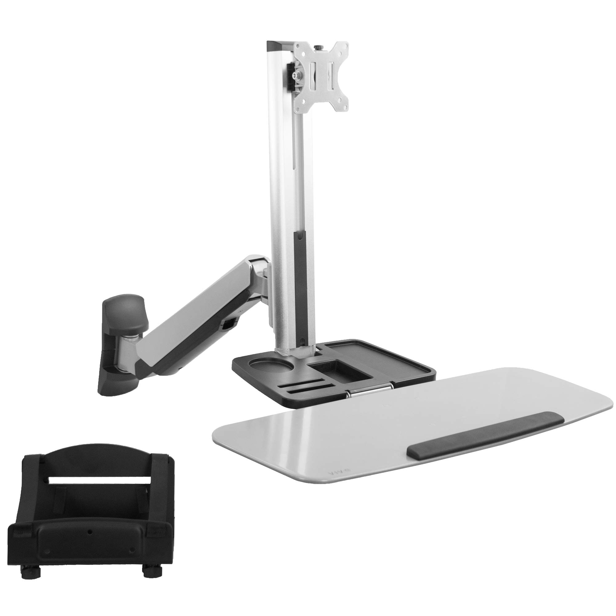 Vivo Stand-Sit Single Monitor Wall Mount Station QTY 5. $50 EACH (303853)