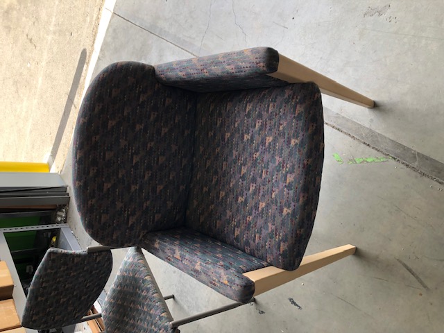 Steelcase Multicolored Patterned Chair with Armrests (303449)