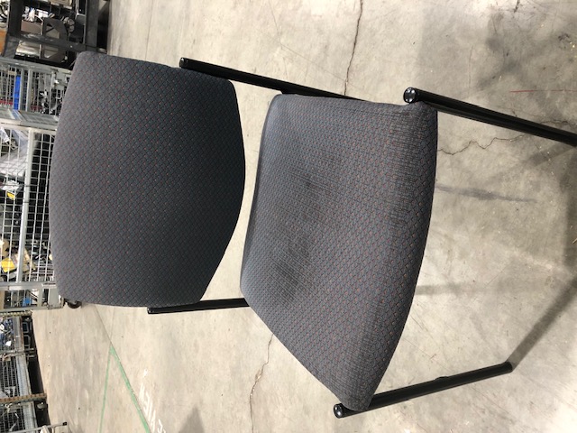 Steelcase Multicolored Patterned Chair without Armrests (304366)