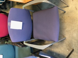 Blue Chair Grey Armrests (302977)