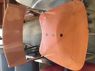 Bronze Colored Bar Stool with Silver/Metal Frame (301989)