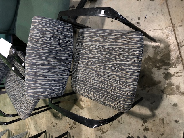 Steelcase Blue Multicolored Patterned Chair w/ Armrests (QTY: 1,$10 PER CHAIR) (304429)